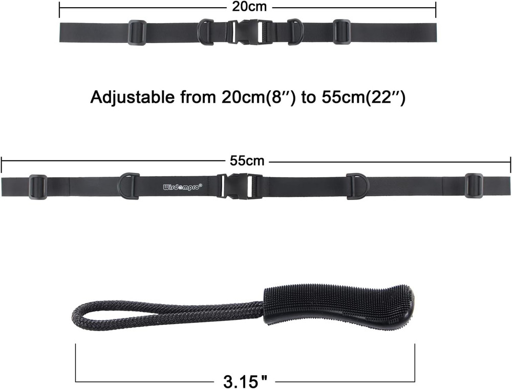 Wisdompro 2 Pack Backpack Chest Straps, Heavy Duty Adjustable Backpack Sternum S