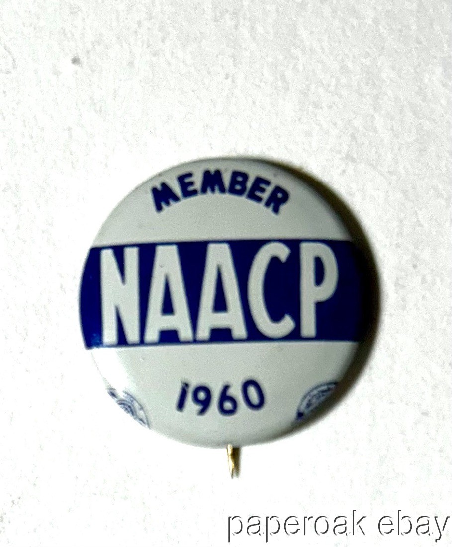 Original 1960 NAACP Membership Pinback Button