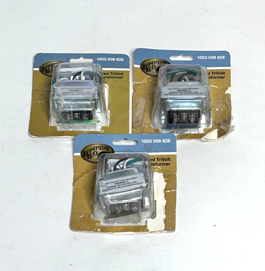 (3) Hampton Bay Wired TriVolt Transformer 1003 008 628 Model HB-125-90