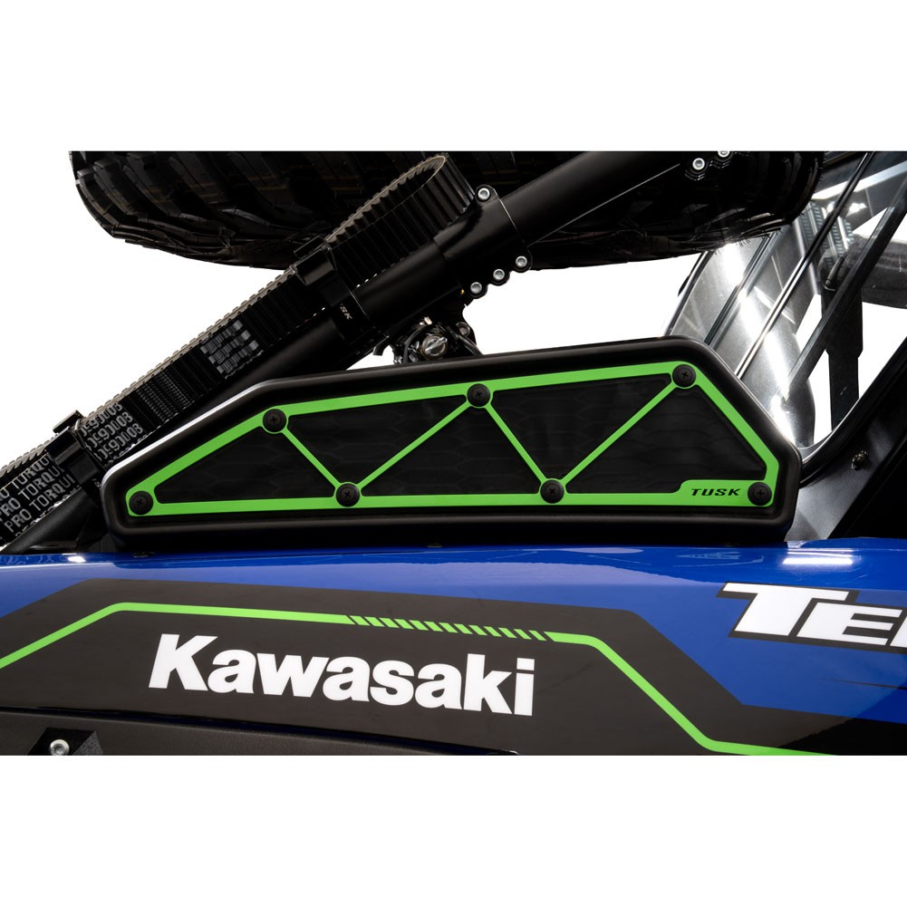 Tusk Intake Covers Green For Kawasaki Teryx KRX4 1000 eS Special Edition 2023