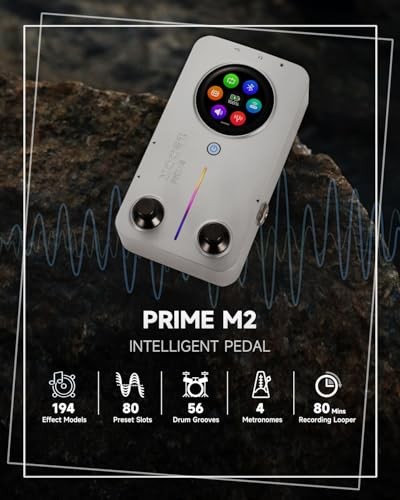 Prime M2 Multi Effects Processor Headphone Amp, Stereo Bass Guitar M2Silver