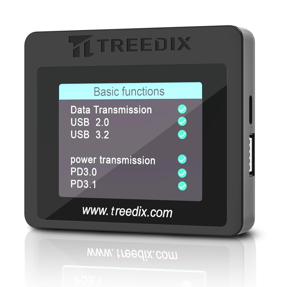 Advanced USB Cable Tester - eMarker Reading & PD Standards with Color Display