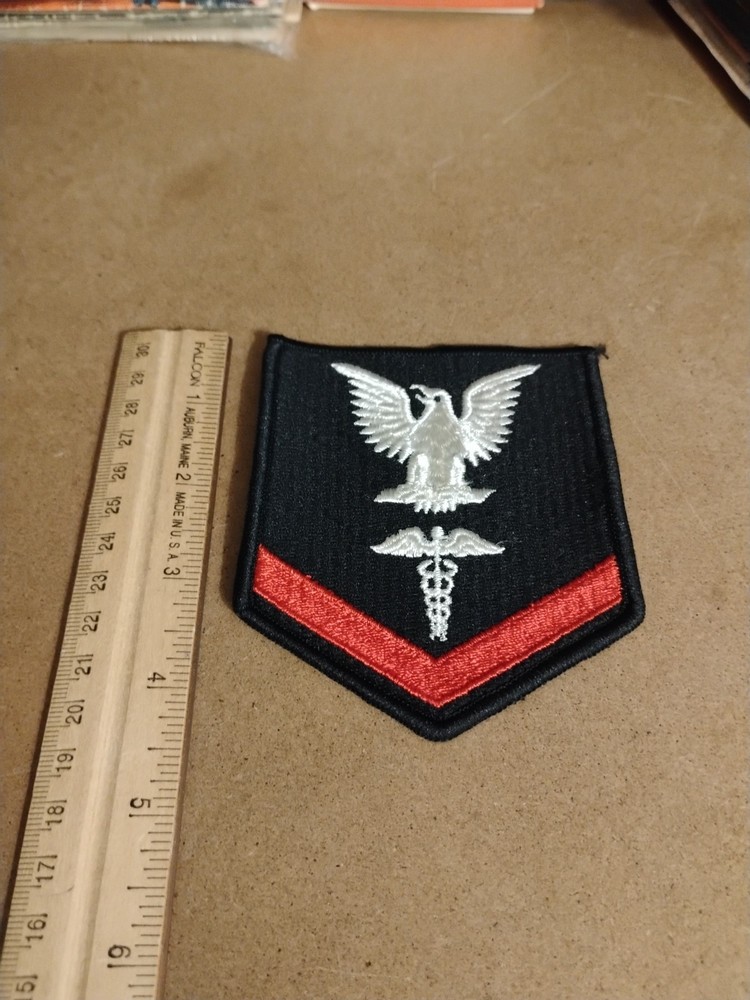 US Navy Pharmacist Mate Corpsmen Petty Officer 3rd Class Rate Patch