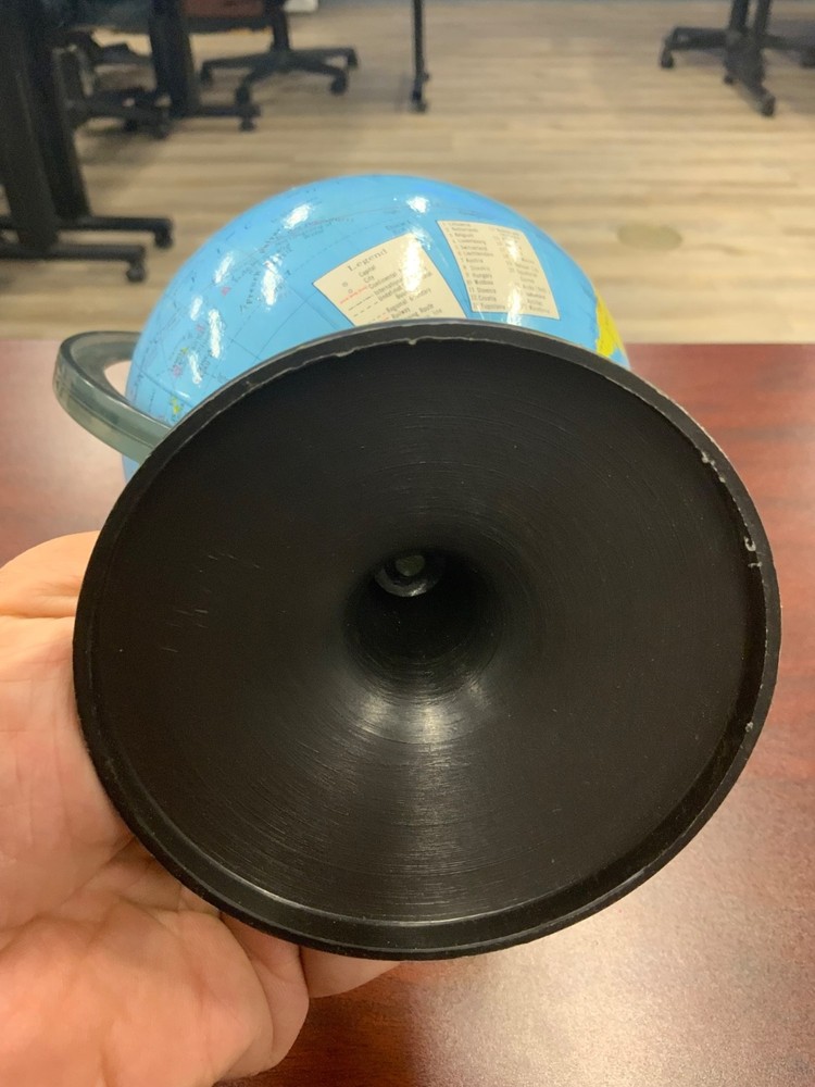 Small Lightweight Vintage Plastic Globe