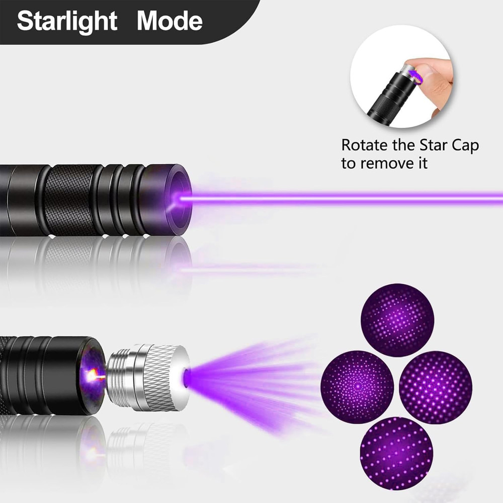 Purple Laser Pointer, High Power Laser Pointer, Suitable for Tv/Led/Lcd Screen D