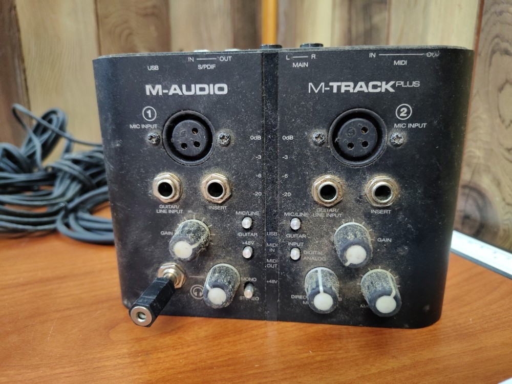 M-Audio M-Track Plus 2x2 Audio Interface UNTESTED as Is