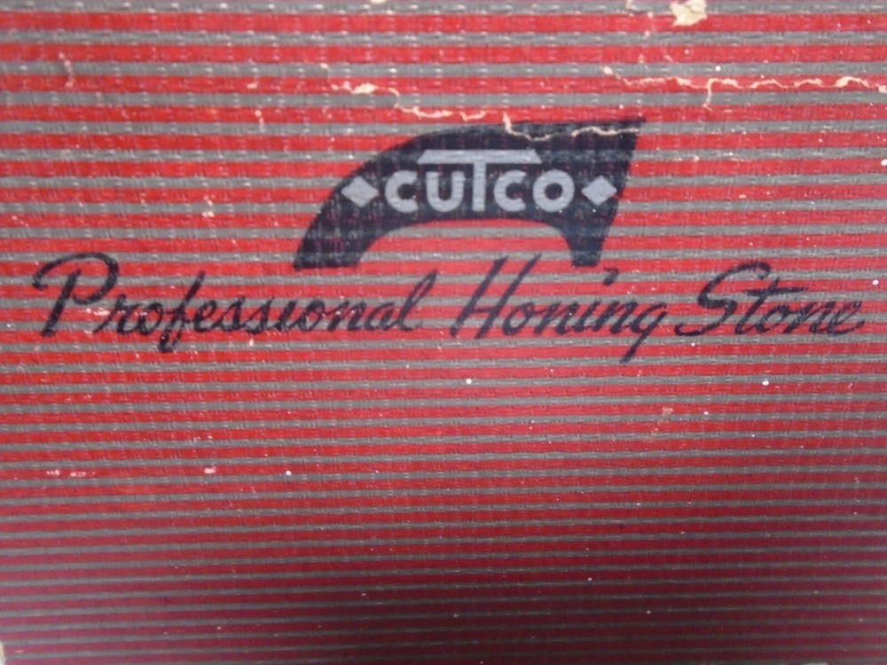 Cutco Professional Honing Stone Sharpener Original Box & Instructions