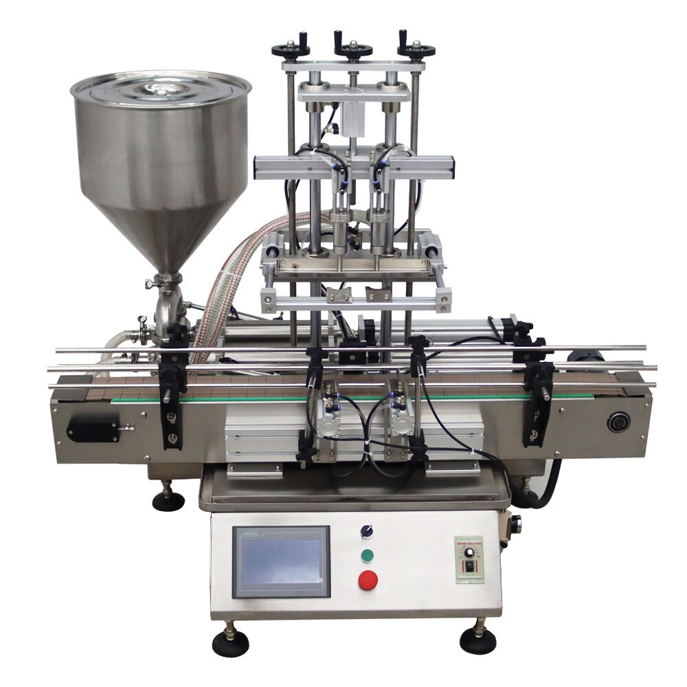 New Double Head 110V Desktop Fully Automatic Paste Filling Machine 100-1000ml