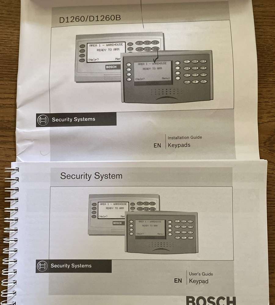 Bosch D1260 LCD Text Keypad Security Controller.