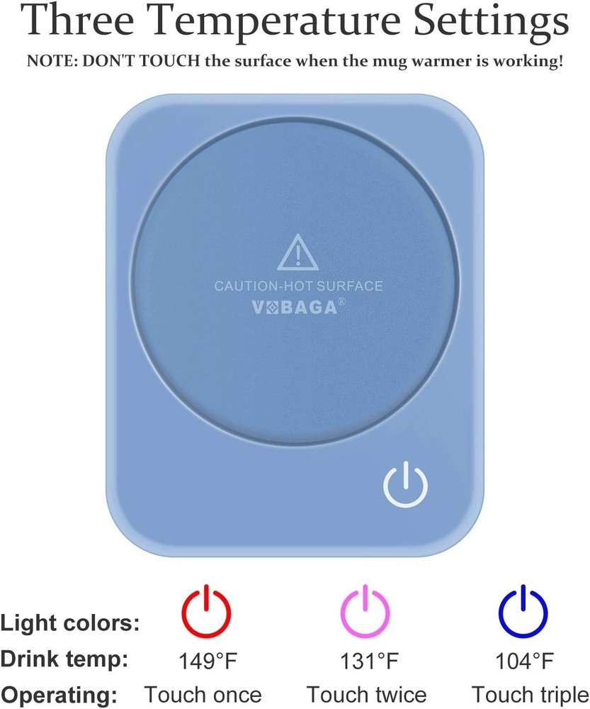 Desk Coffee Mug Heater with 3 Temp Settings