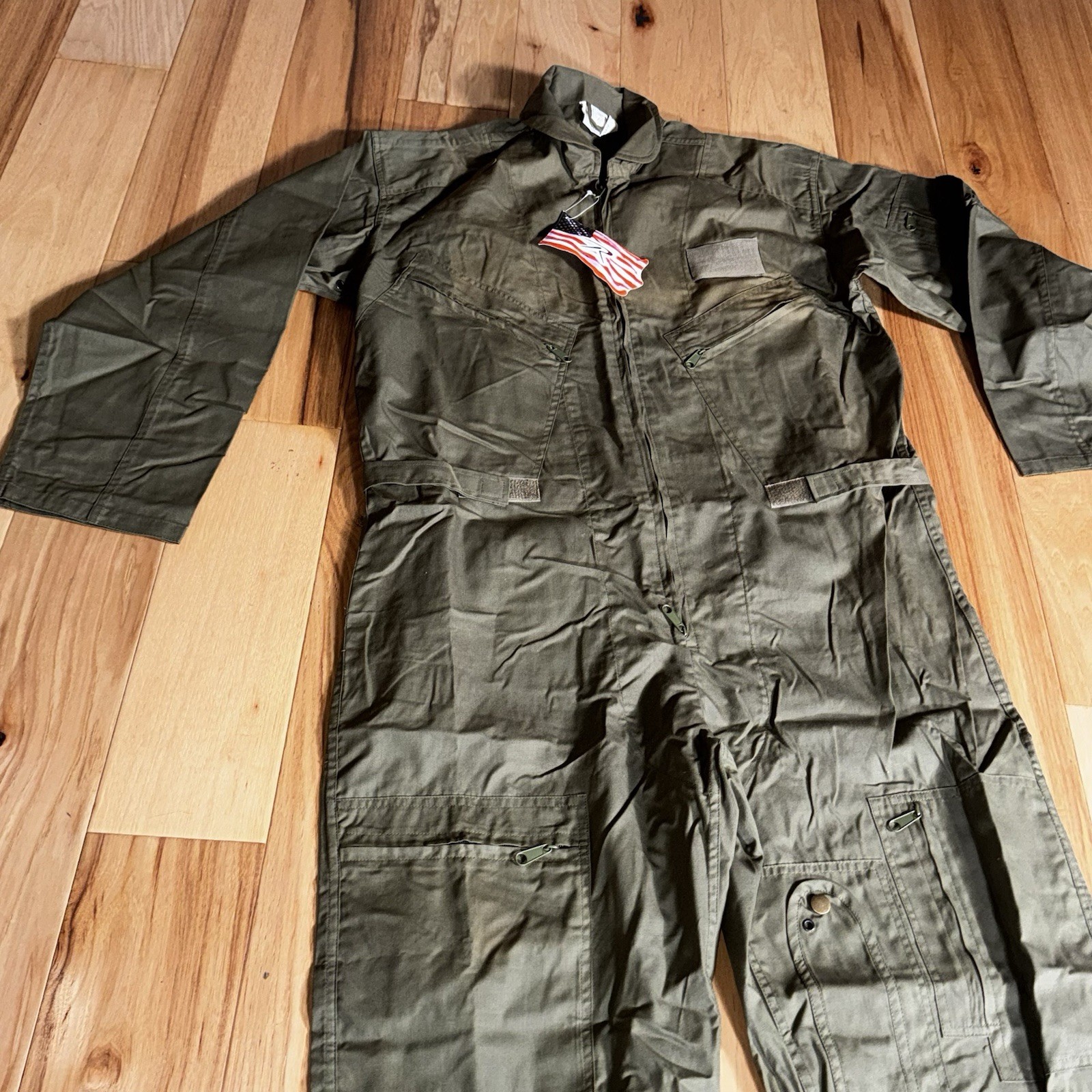 Rothco Flight Suit Small Olive Drab Military Style Coveralls Zip Front NEW