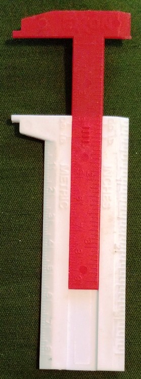 Handy Measure Plastic Caliper Ruler