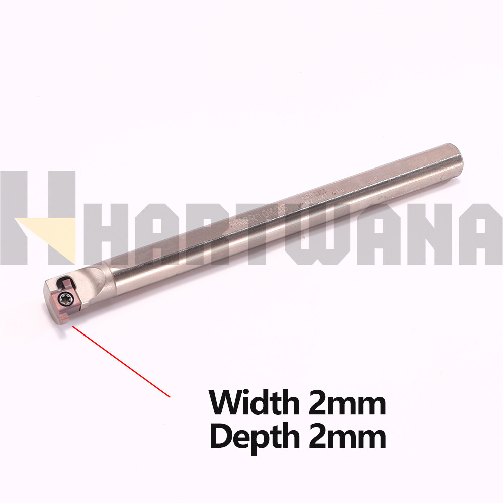 Internal Grooving Turning Tool Holder 10mm Indexable Grooving Inserts 2mm 10PCS