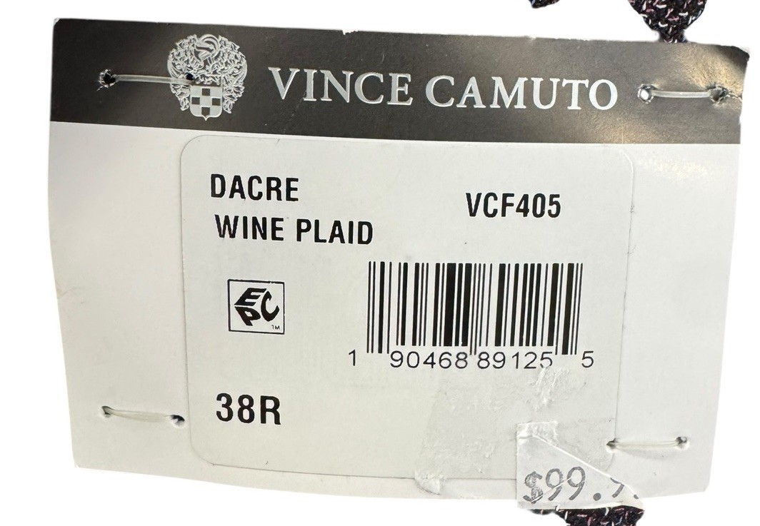 NEW Vince Camuto Men's Slim-Fit Pattern Sport Coat Red Size 38R NWT FREE Ship