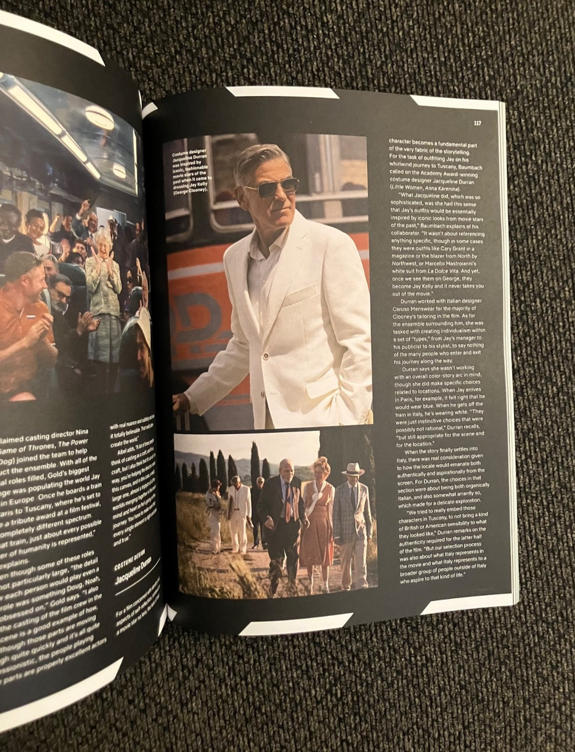 JAY KELLY (2025) 11x17 IN POSTER PROGRAM & TUDUM MAGAZINE NEW GEORGE CLOONEY