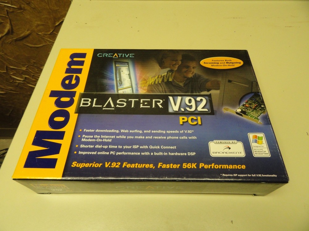 Creative Labs Modem Blaster V.92 Internal Modem Card NOB
