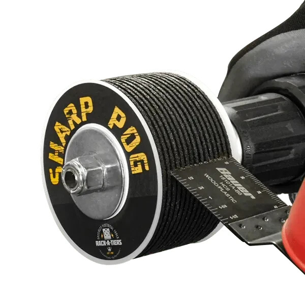 Sharp Pog Drill Operated Multi-Tool Blade Sharpener