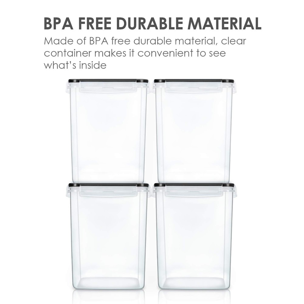 Airtight Food Storage Containers with Lids Large Stackable Pantry Organizer Set