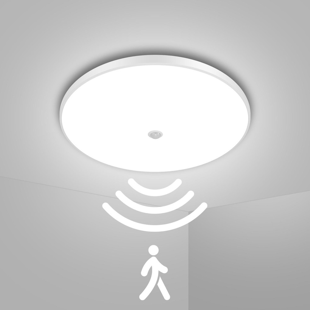 Motion Sensor Ceiling Light Indoor Wired, Motion Activated Ceiling Light 6500K