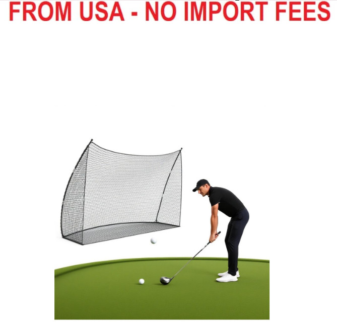 Large 10x7ft Golf Practice Hitting Net Indoor Personal Driving Range Training