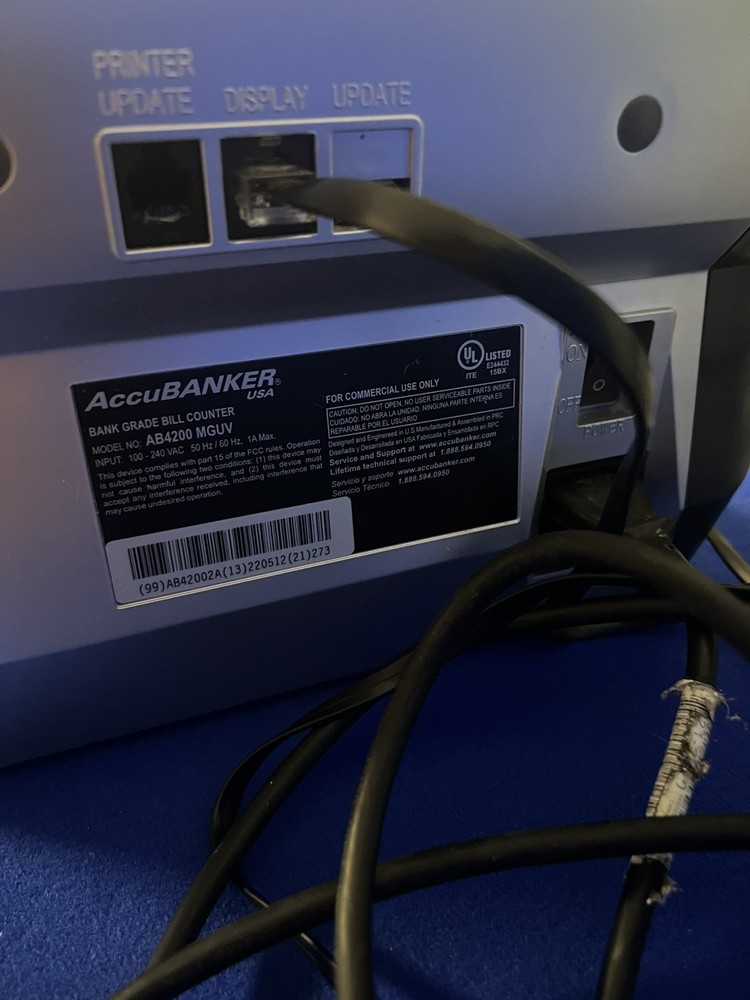 AccuBanker AB4200 Basic Bank Grade Bill Counter READ