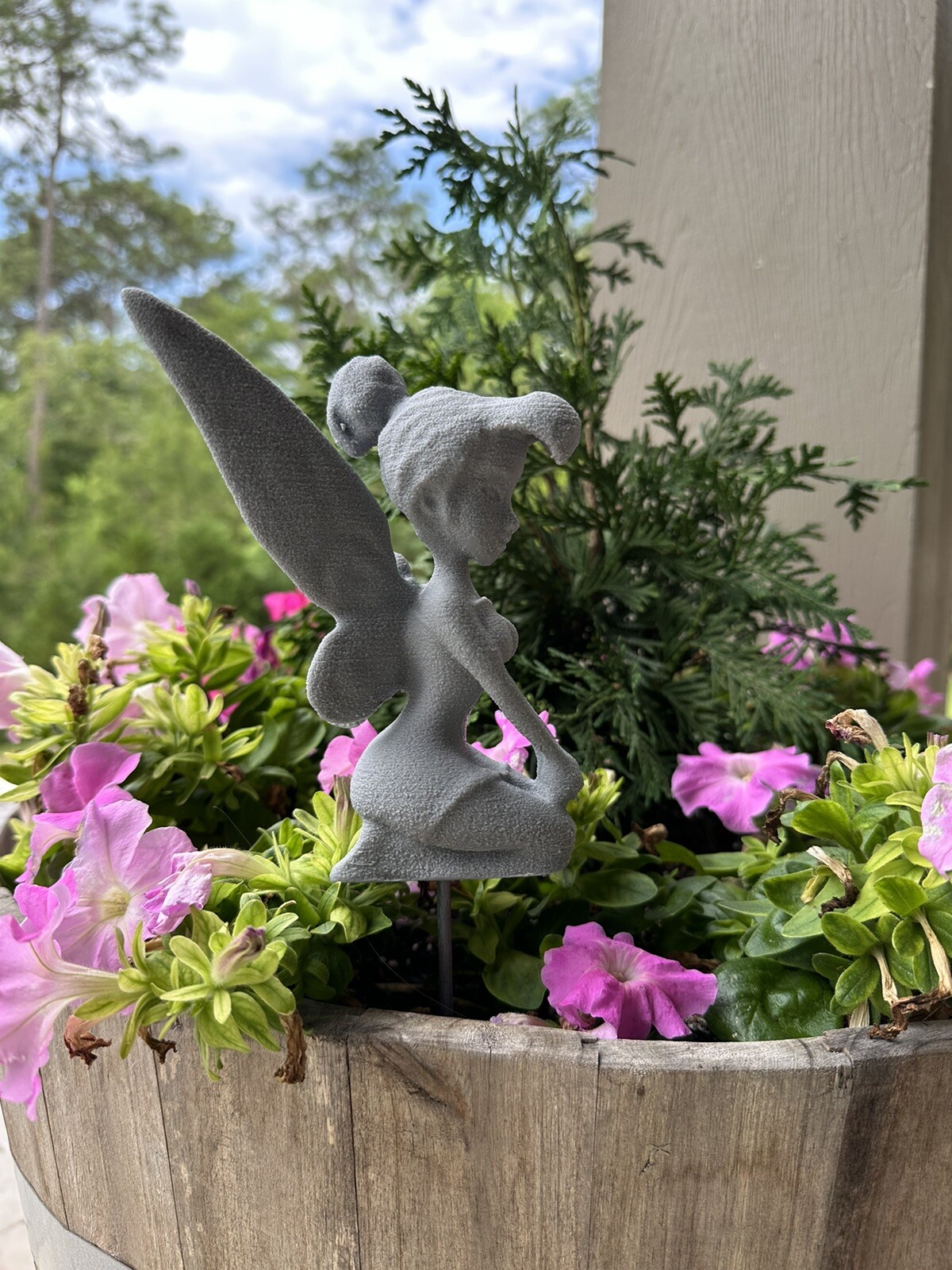 Tinkerbell Garden Disney Outdoor Decor Tink Epcot Flower Fairy Garden Statue