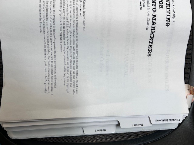 Dan Kennedy Certification Program Binders 2 Volume Rare Direct Response Training