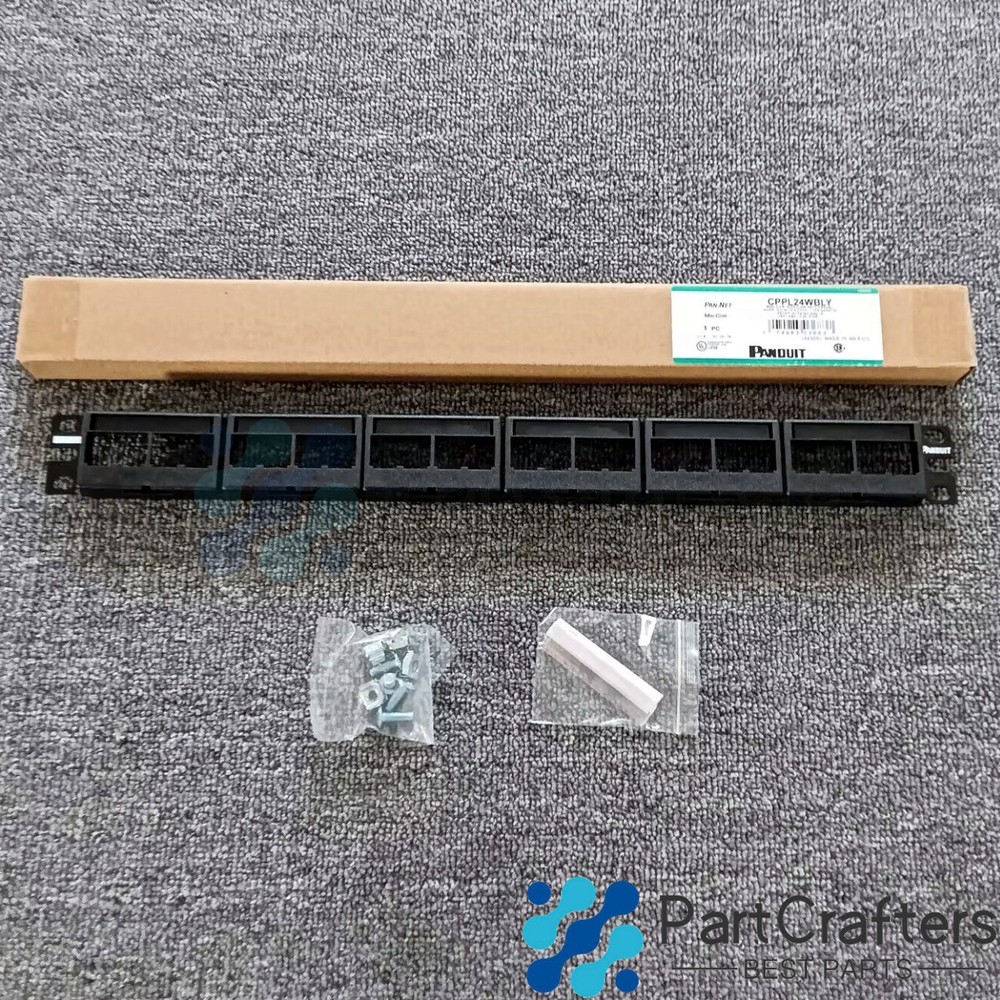 For Panduit CPPL24WBLY MINI-COM MODULAR PATCH PANEL 24 PORT Free shipping
