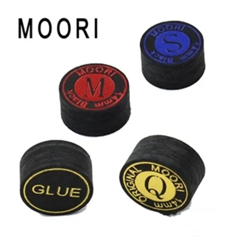 14mm Pool Cue Tips 2pcs Pack - Optional Hard/Medium/Soft 8-Layer Tips Billiard A