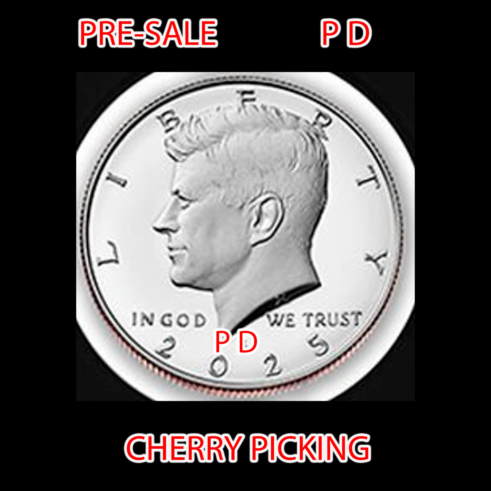 2025 P D Kennedy Half Dollar 2 Coin Set Uncirculated US Mint ⭐PRE SALE⭐ MAY 6