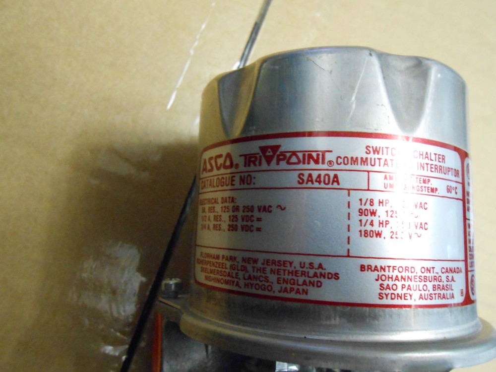 ASCO SA40A PRESSURE SWITCH TD40A11