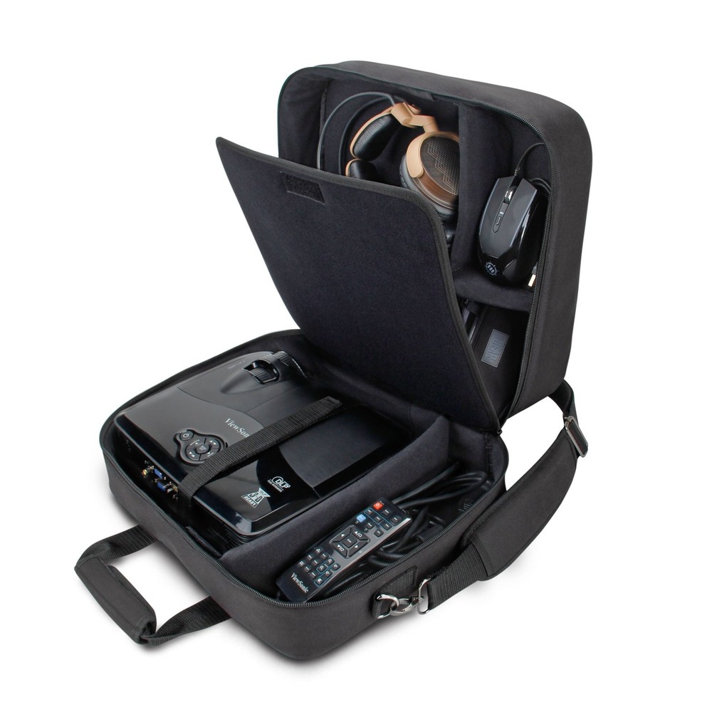 USA Gear Projector Carrying Case, Customizable Scratch Resistant Interior, HD...
