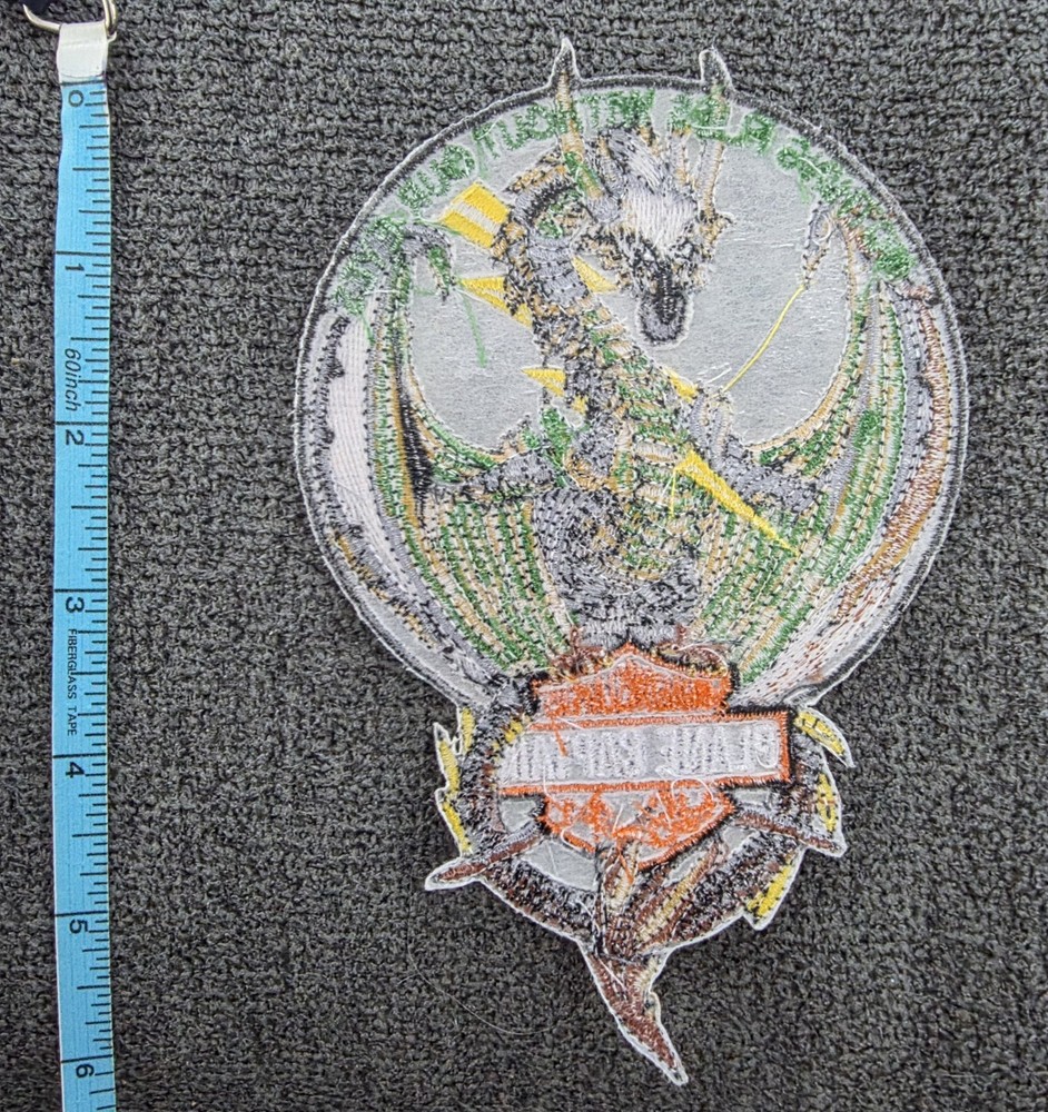 HS-11 Dragon Slayers, 6" USN NAVY. Rare, Plane Captains Patch.