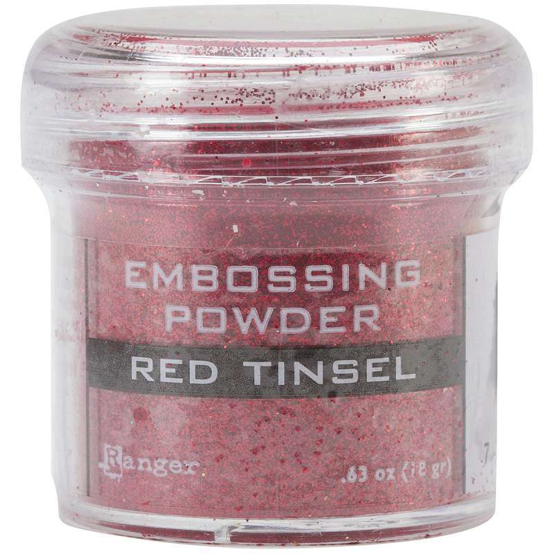 Embossing Powder Red Tinsel