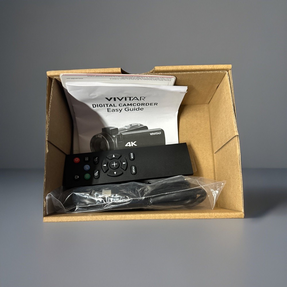 Vivitar DVR4K-BLK Compact Camcorder - Black