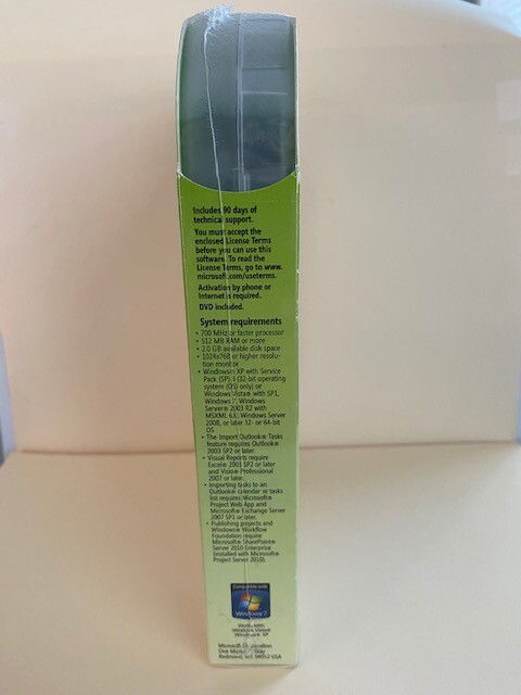 Microsoft Project Standard 2010_Retail_Full Version_New