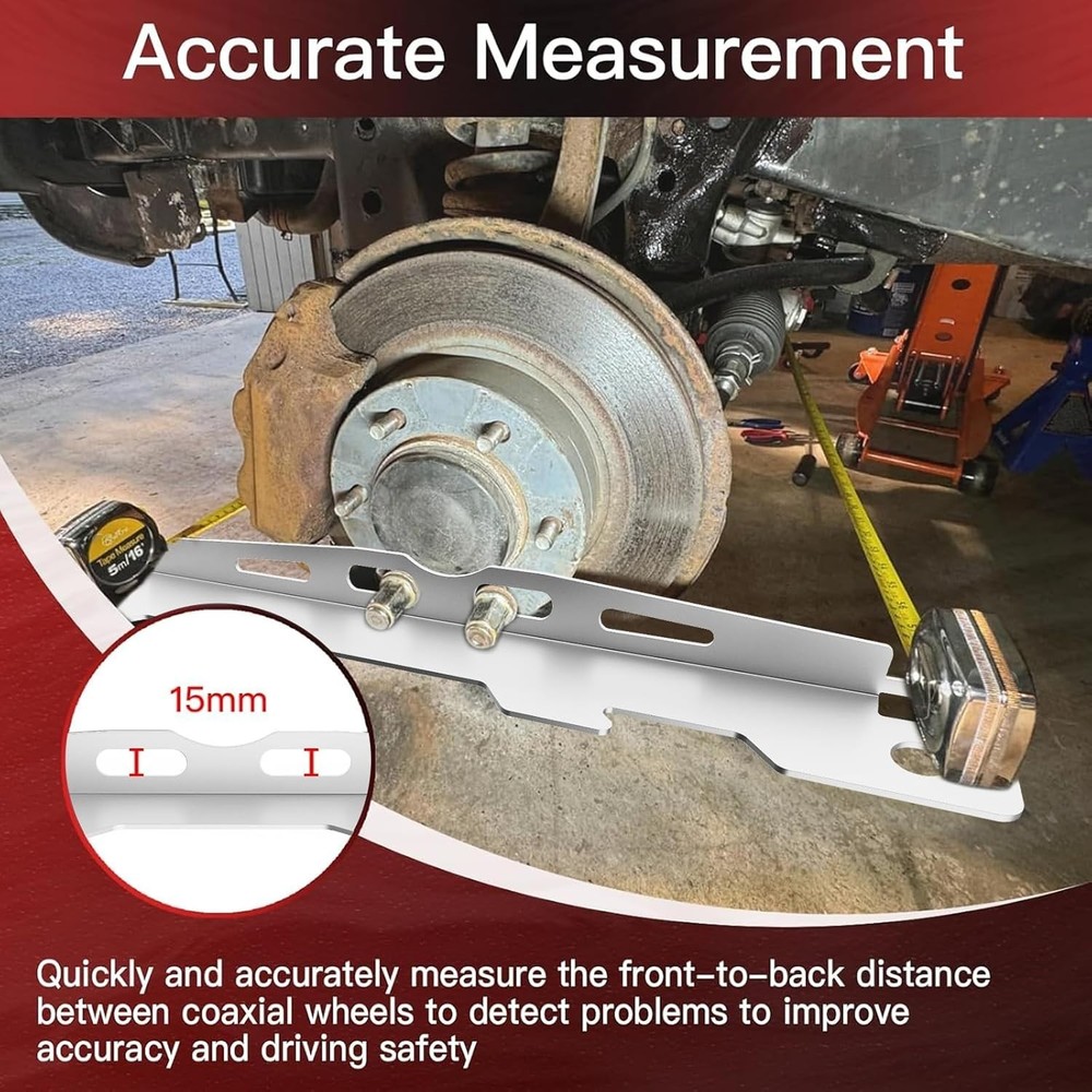 Wheel Alignment Tool Plates 2 Pack Toe Alignment Tool with 2 Measuring Tapes ...