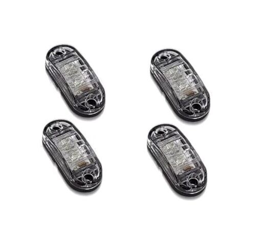 4 Pcs 2.5 Inch 9-30V side tail lights, 2 Diode Waterproof LED, E4 trailer side