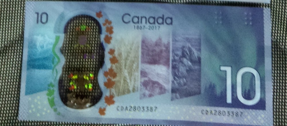 2017 Canada's 150th Anniversary $10 Banknotes--UNcirculated