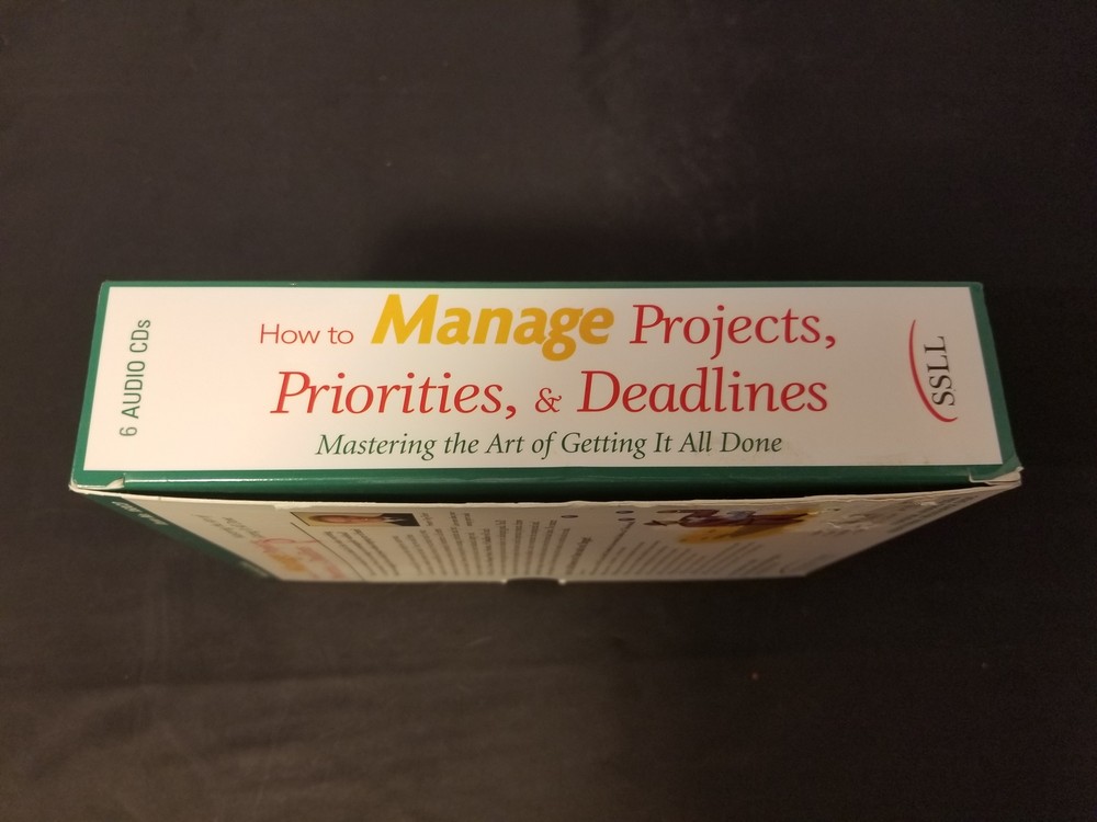 How To Manage Projects, Priorities, & Deadlines 6 CD Set Greg Kirch EUC