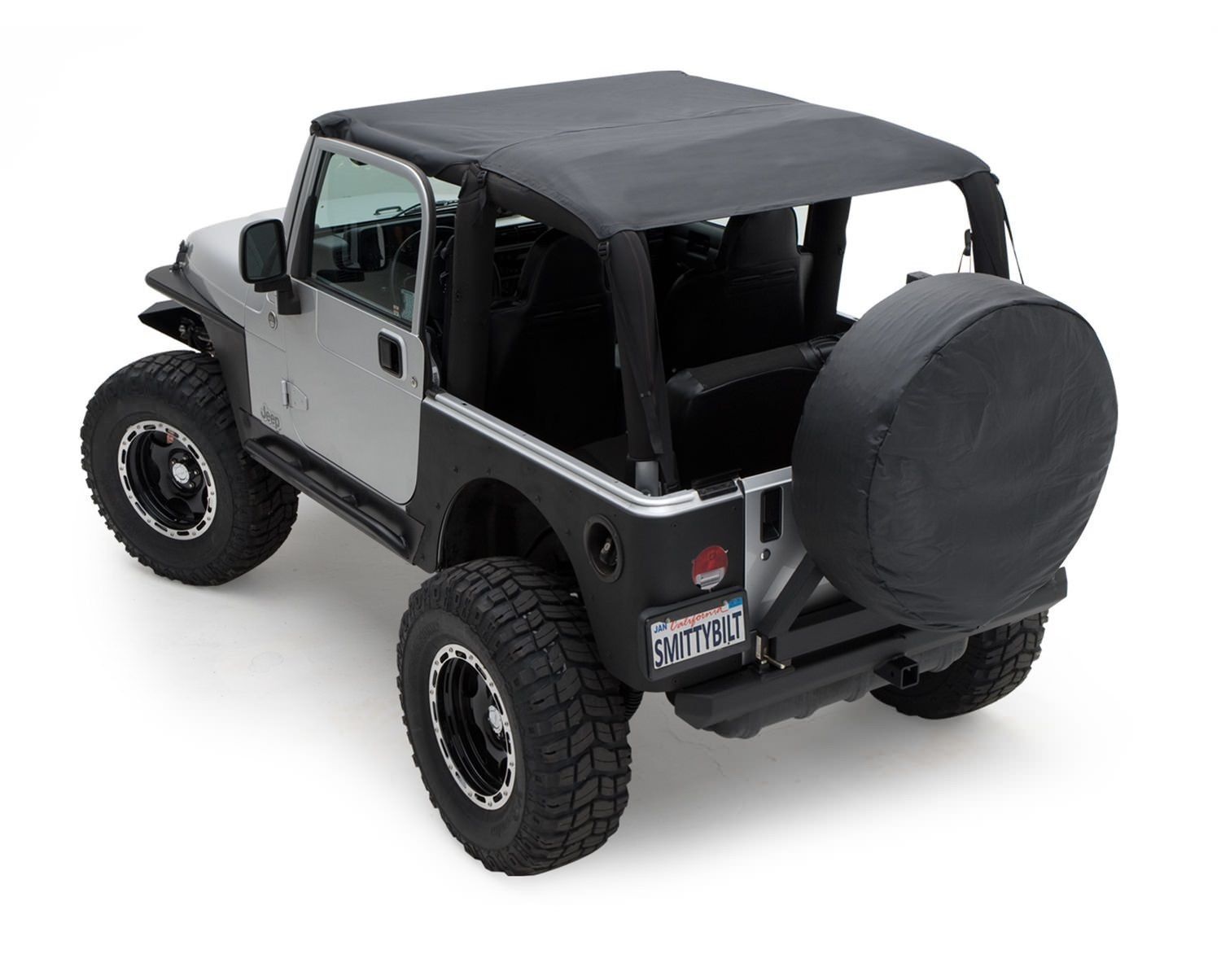 Smittybilt 93635 Black Outback Extended Bikini Top for 97-06 Jeep Wrangler TJ