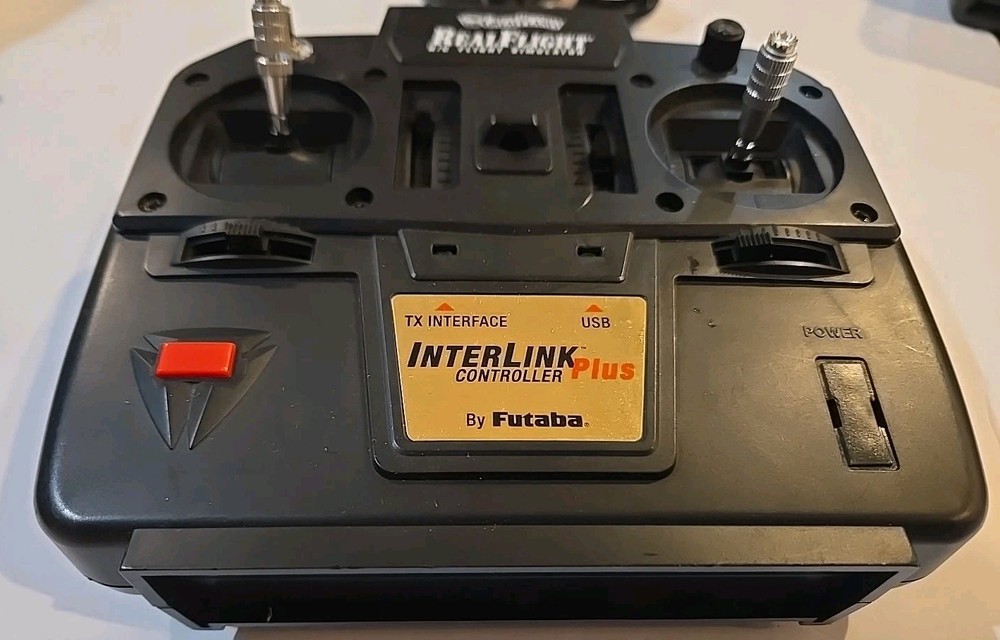 Great Planes Real Flight R/C Simulator Futaba Interlink Plus USB Controller