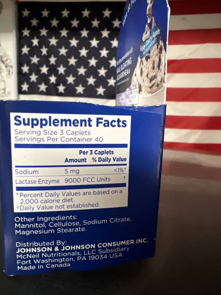 Lactaid Original Strength Caplets 120ct