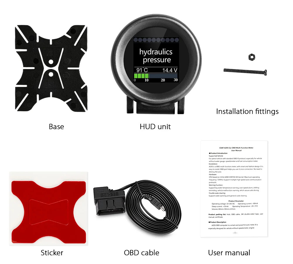 Automotive on-board Computer Car Digital Driving Computer Display Speedometer