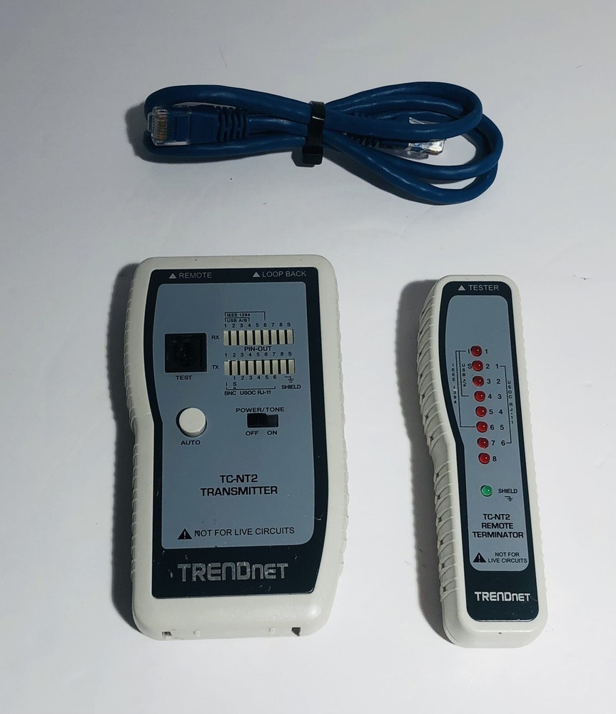 TRENDnet TC-NT2 Network Cable Tester Tone Generator & Remote Terminator Tested
