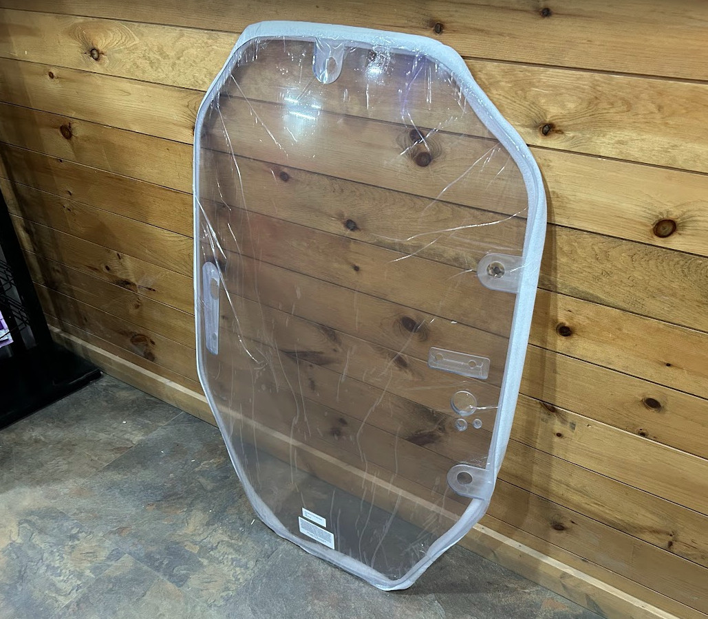 1/2" John Deere P Series Skid Steer Door Poly Lexan Mulcher Mower Windshield