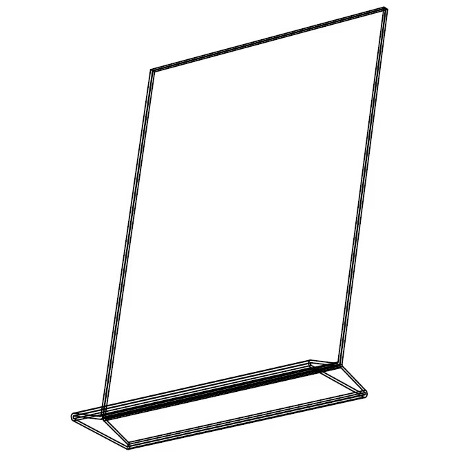 HOLDER,SIGN,ACRYLIC,TOP
