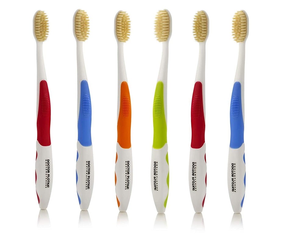 Soft Flossing Toothbrushes for Sensitive Teeth and Gums - 6 Pack Set