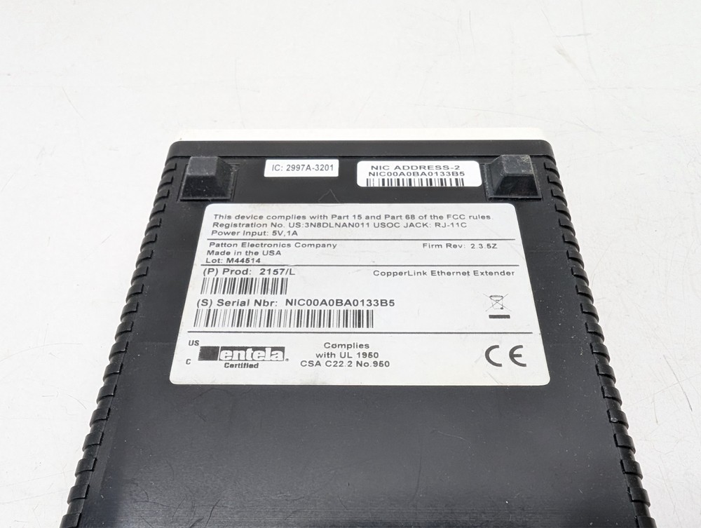 Patton Electronics Model 2157 CopperLink Ethernet Extender
