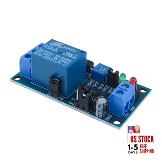 12V Multi-Mode Delay Timer Relay Module with Optocoupler for Home Automation,